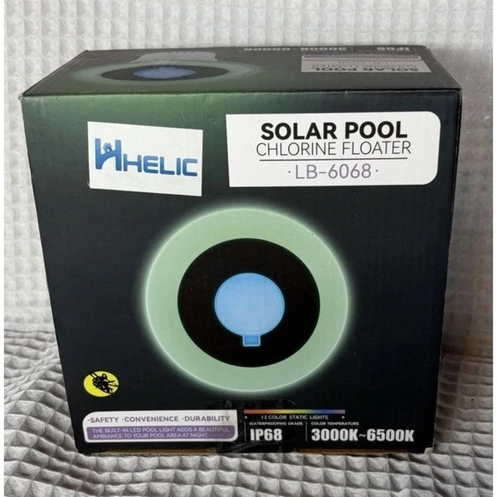 HELIC Solar LED Floating Pool Light LB-6068 IP68 Multicolor Remote Control
